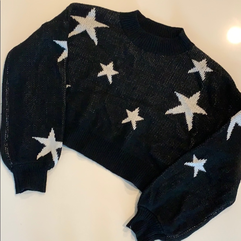 Crop star sweater
